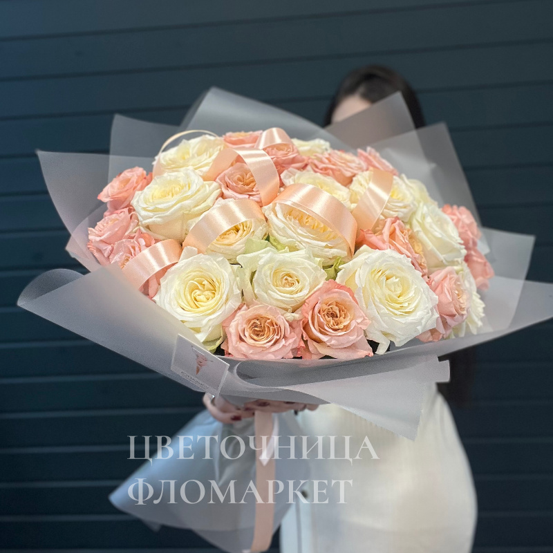 Нежный букет из роз «Монализа» 2