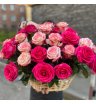 Корзина из 51 розы 