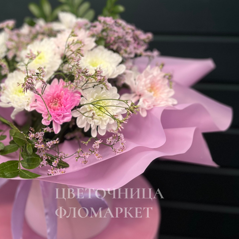 Коробка с хризантемой 1