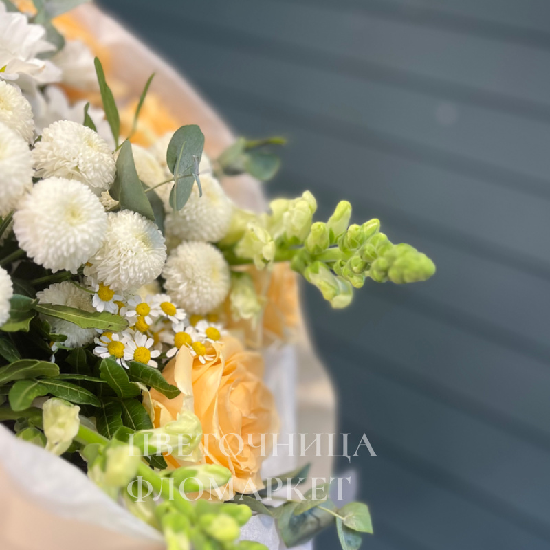 Букет медовый персик  2