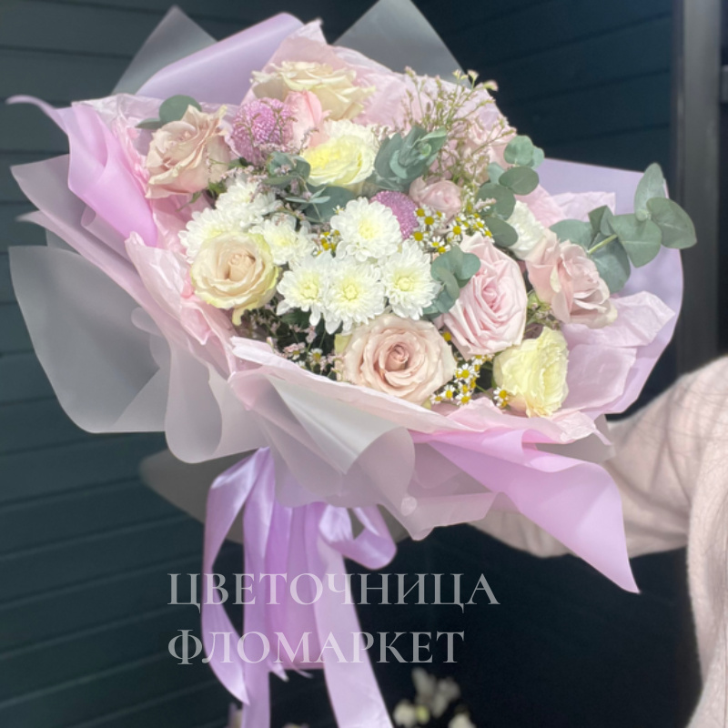 Нежное настроение пудровых роз 1