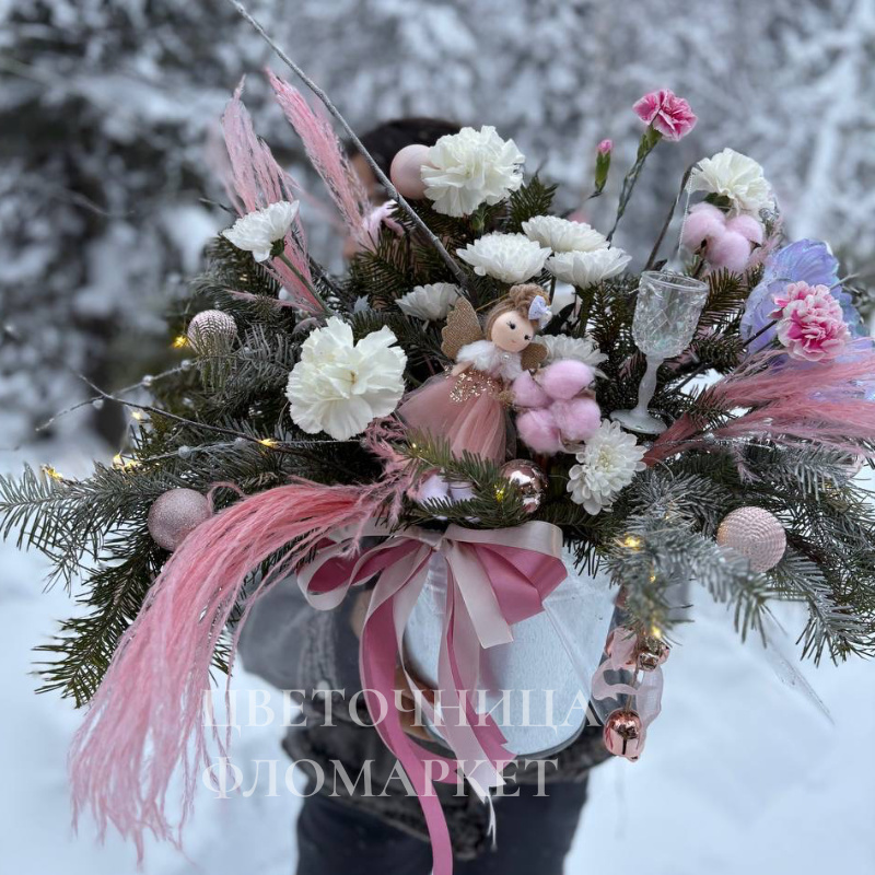 Зимняя нежность букета