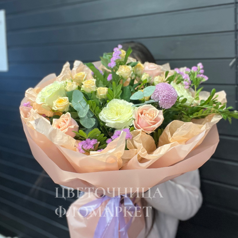 Нежное весеннее чудо из нежных роз