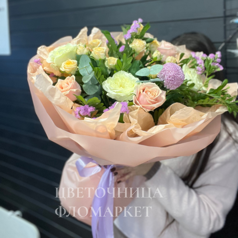 Нежное весеннее чудо из нежных роз 2