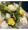Кремовый букет из роз  2