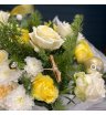 Кремовый букет из роз  3