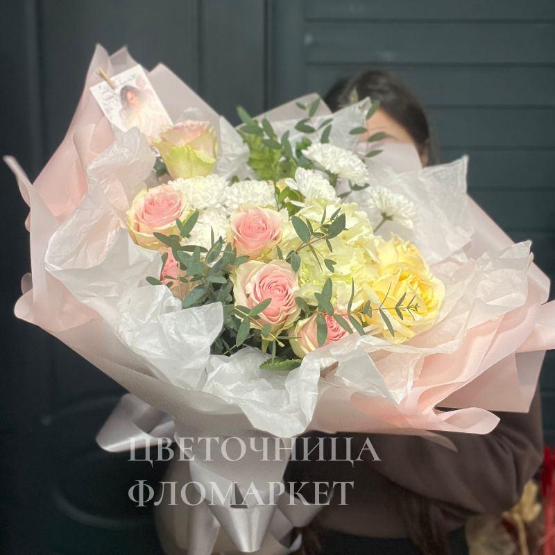 Нежное сочетание роз  1