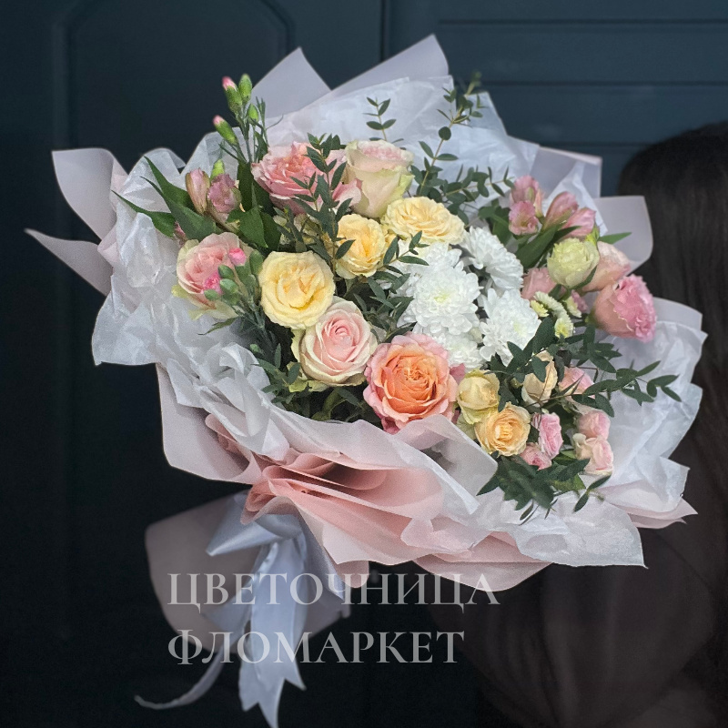 Букет персиковый десерт 