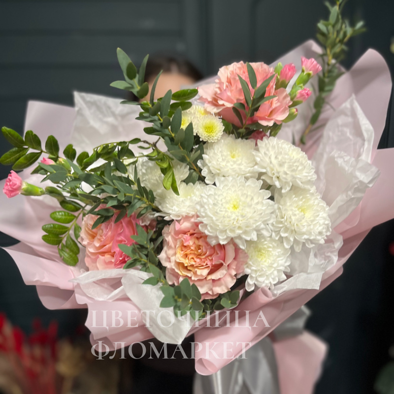 Букет с пионовидной розой  1