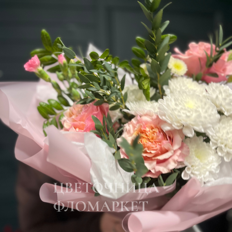 Букет с пионовидной розой  2