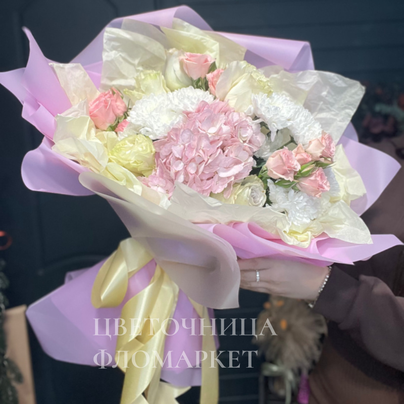 Нежное очарование с нежной гортензии 1