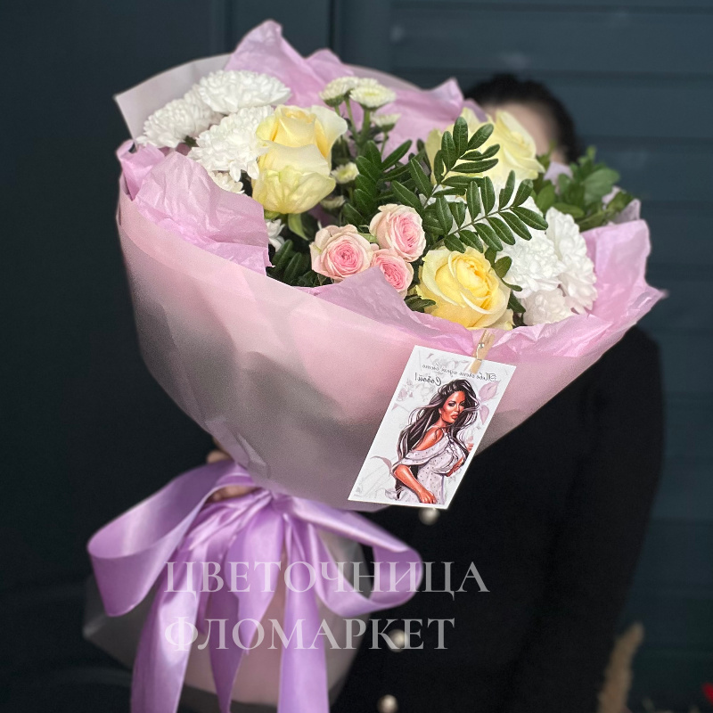 Нежное весеннее настроение с кремовой розой 