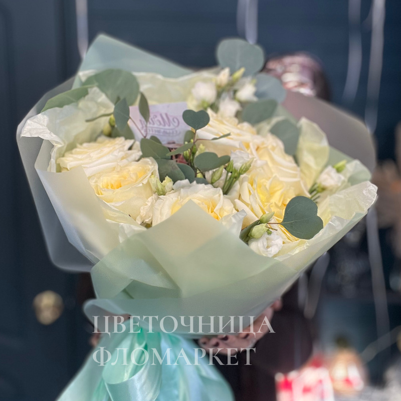 Нежное очарование с белой розой 